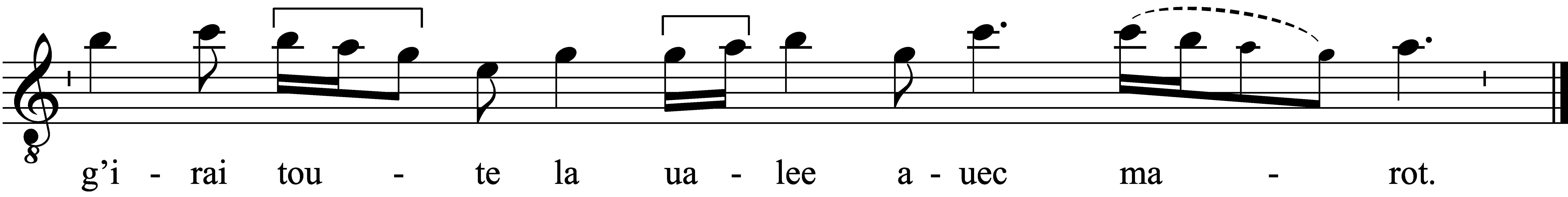 Refrain musical notation